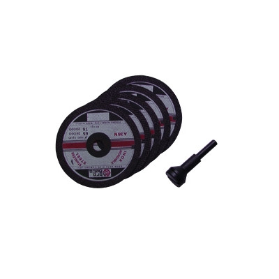 Porte meule + 5 disques - diamètre 76 mm - Sodise | 14151
