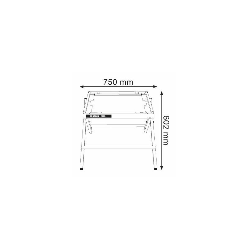 0601B24100 Support de travail Bosch GTA 6000 Professional outils Bosch Bleu