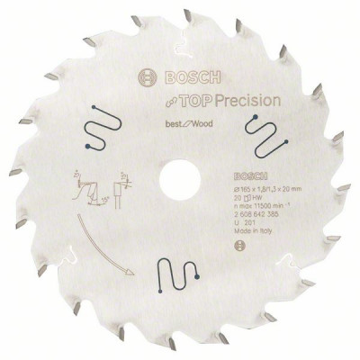 2608642385 Lame de scie circulaire Top Precision Best for Wood Accessoire Bosch pro outils