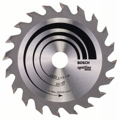 2608640586 Lame de scie circulaire Optiline Wood Accessoire Bosch pro outils