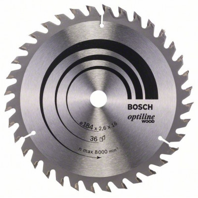 2608640818 Lame de scie circulaire Optiline Wood Accessoire Bosch pro outils
