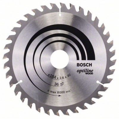 2608640611 Lame de scie circulaire Optiline Wood Accessoire Bosch pro outils