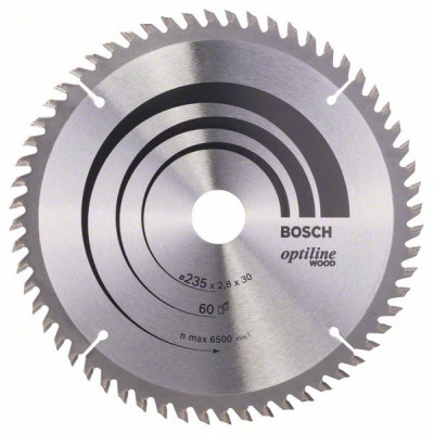 2608641192 Lame de scie circulaire Optiline Wood Accessoire Bosch pro outils