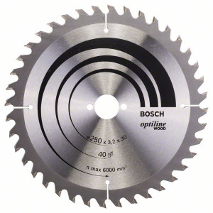2608640728 Lame de scie circulaire Optiline Wood Accessoire Bosch pro outils