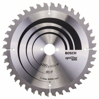 2608640643 Lame de scie circulaire Optiline Wood Accessoire Bosch pro outils