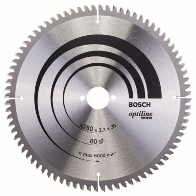 2608640645 Lame de scie circulaire Optiline Wood Accessoire Bosch pro outils