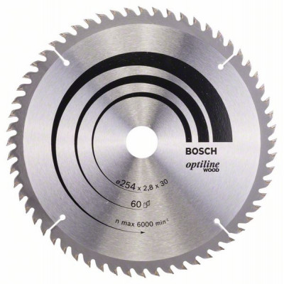 2608640444 Lame de scie circulaire Optiline Wood Accessoire Bosch pro outils