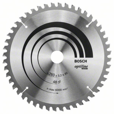 2608641202 Lame de scie circulaire Optiline Wood Accessoire Bosch pro outils