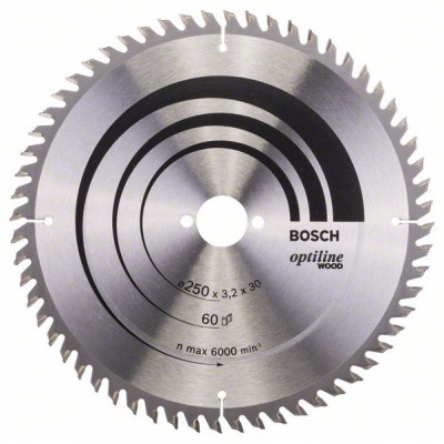 2608640665 Lame de scie circulaire Optiline Wood Accessoire Bosch pro outils