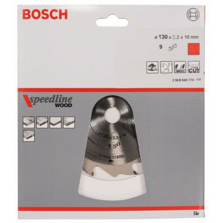 2608640774 Lame de scie circulaire Speedline Wood Accessoire Bosch pro outils