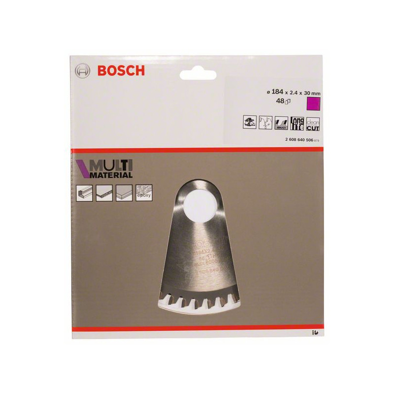 2608640506 Lame de scie circulaire Multi Material Accessoire Bosch pro outils