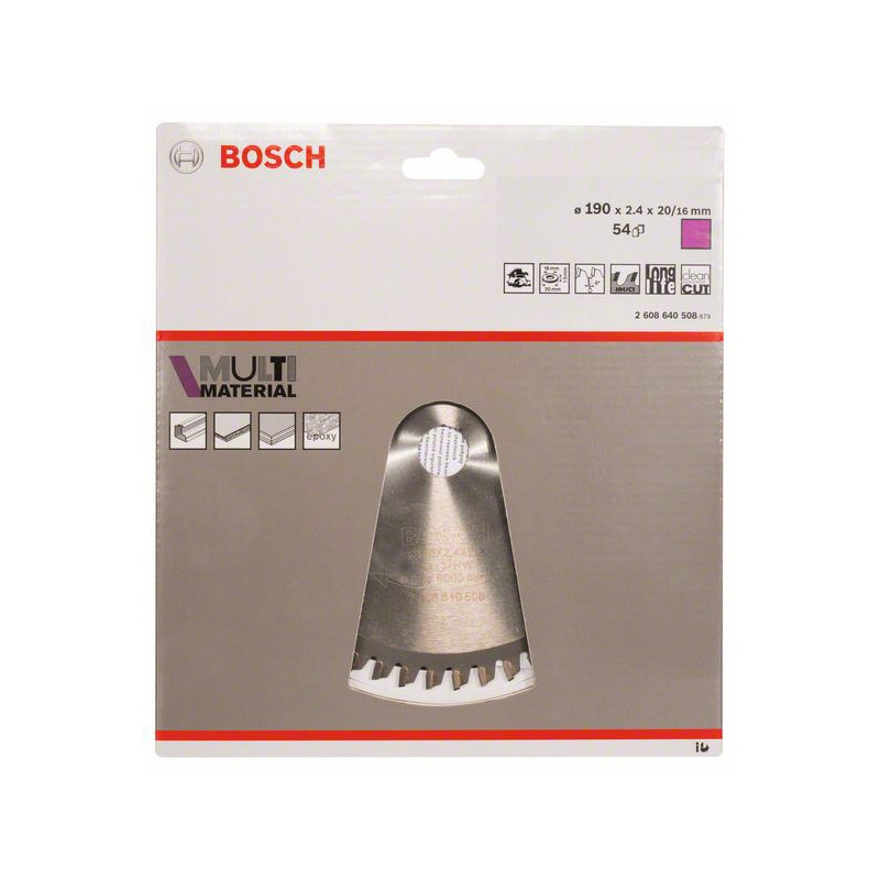 2608640508 Lame de scie circulaire Multi Material Accessoire Bosch pro outils