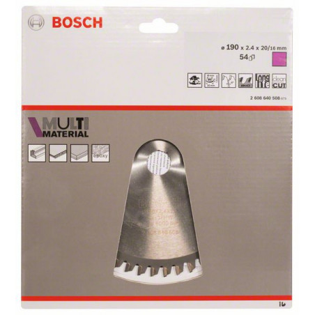 2608640508 Lame de scie circulaire Multi Material Accessoire Bosch pro outils
