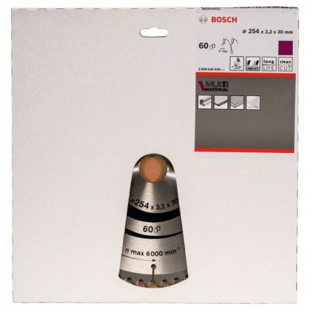 2608640449 Lame de scie circulaire Multi Material Accessoire Bosch pro outils