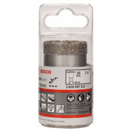 2608587121 Scies-trépans diamantées à sec Dry Speed Best for Ceramic Accessoire Bosch pro outils