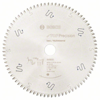 2608642098 Lame de scie circulaire Top Precision Best for Multi Material Accessoire Bosch pro outils