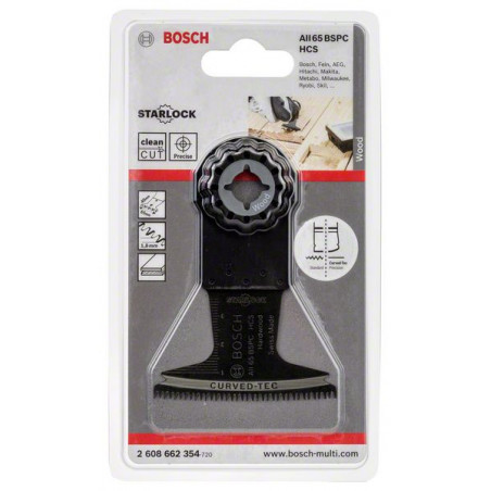 2608662354 Lame plongeante HCS AII 65 BSPC Hard Wood Accessoire Bosch pro outils