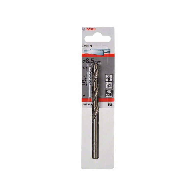 2608585933 Forets à métaux rectifiés HSS-G, DIN 338 Accessoire Bosch pro outils