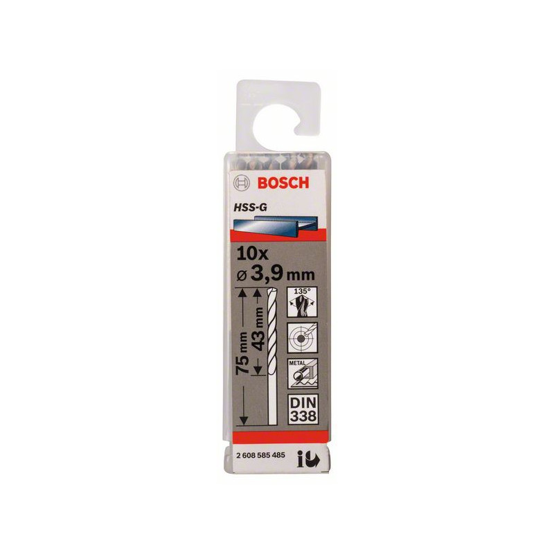 2608585485 Forets à métaux rectifiés HSS-G, DIN 338 Accessoire Bosch pro outils