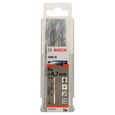 2608585513 Forets à métaux rectifiés HSS-G, DIN 338 Accessoire Bosch pro outils