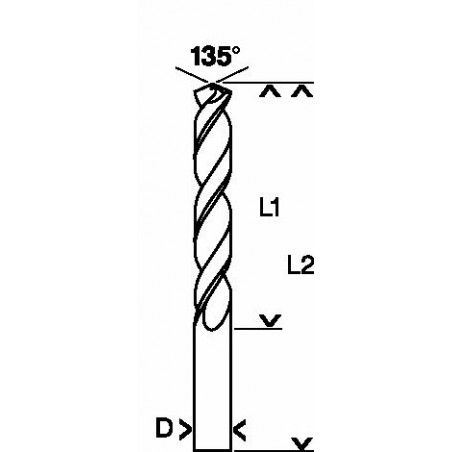 2608585513 Forets à métaux rectifiés HSS-G, DIN 338 Accessoire Bosch pro outils