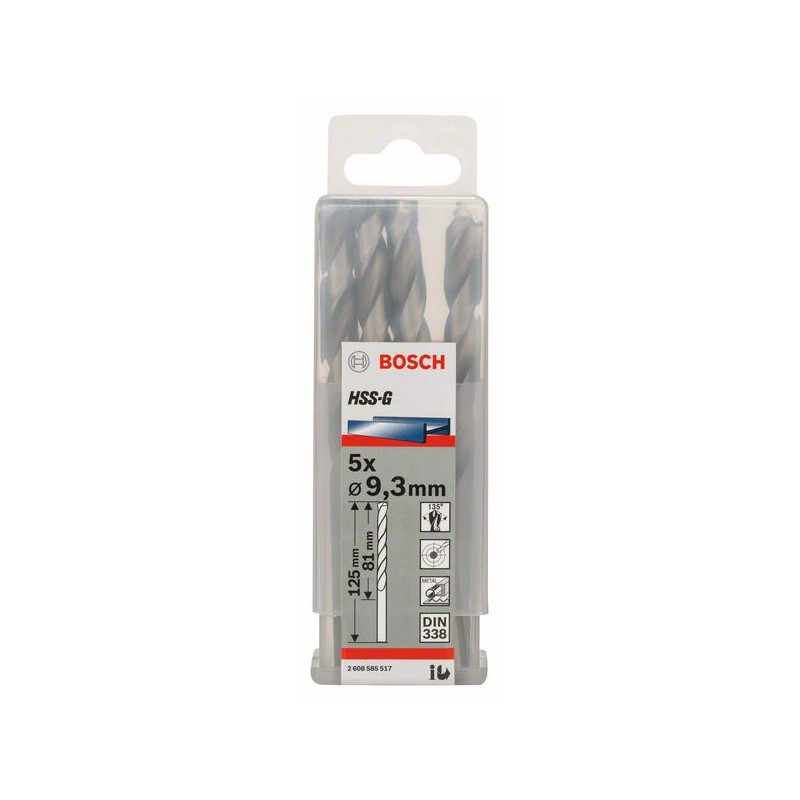 2608585517 Forets à métaux rectifiés HSS-G, DIN 338 Accessoire Bosch pro outils