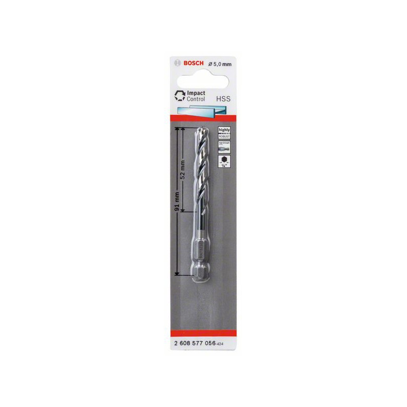Lot 2 Forets Hélicoïdaux HSS 6,5mm Diamètre 200mm Longueur - Perçage Précis