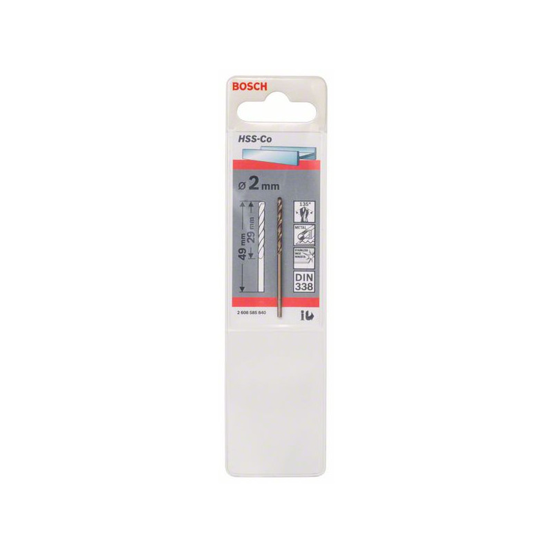 2608585840 Forets à métaux rectifiés HSS-Co, DIN 338 Accessoire Bosch pro outils