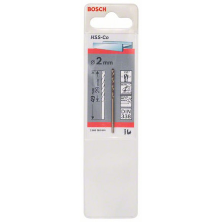 2608585840 Forets à métaux rectifiés HSS-Co, DIN 338 Accessoire Bosch pro outils