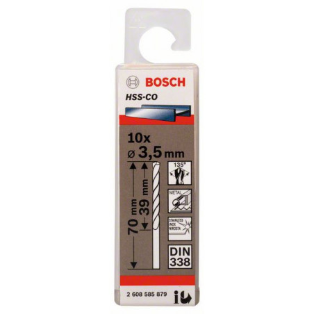 2608585879 Forets à métaux rectifiés HSS-Co, DIN 338 Accessoire Bosch pro outils