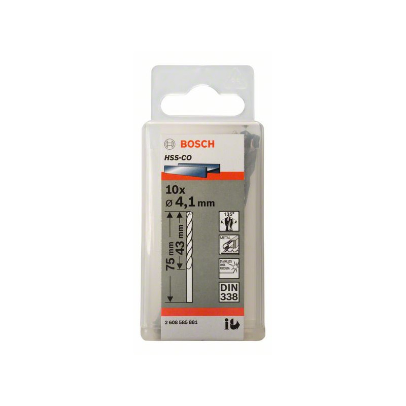 2608585881 Forets à métaux rectifiés HSS-Co, DIN 338 Accessoire Bosch pro outils