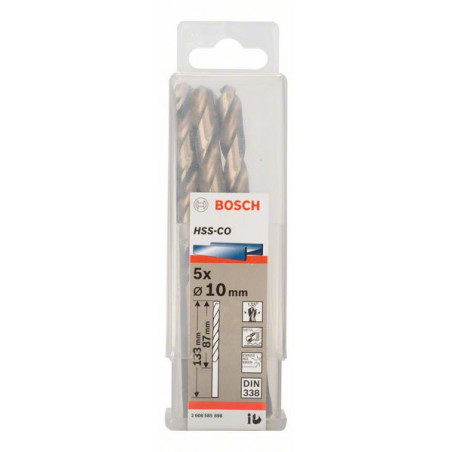 2608585898 Forets à métaux rectifiés HSS-Co, DIN 338 Accessoire Bosch pro outils