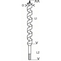 2608597625 Mèche à bois hélicoïdale, six pans Accessoire Bosch pro outils