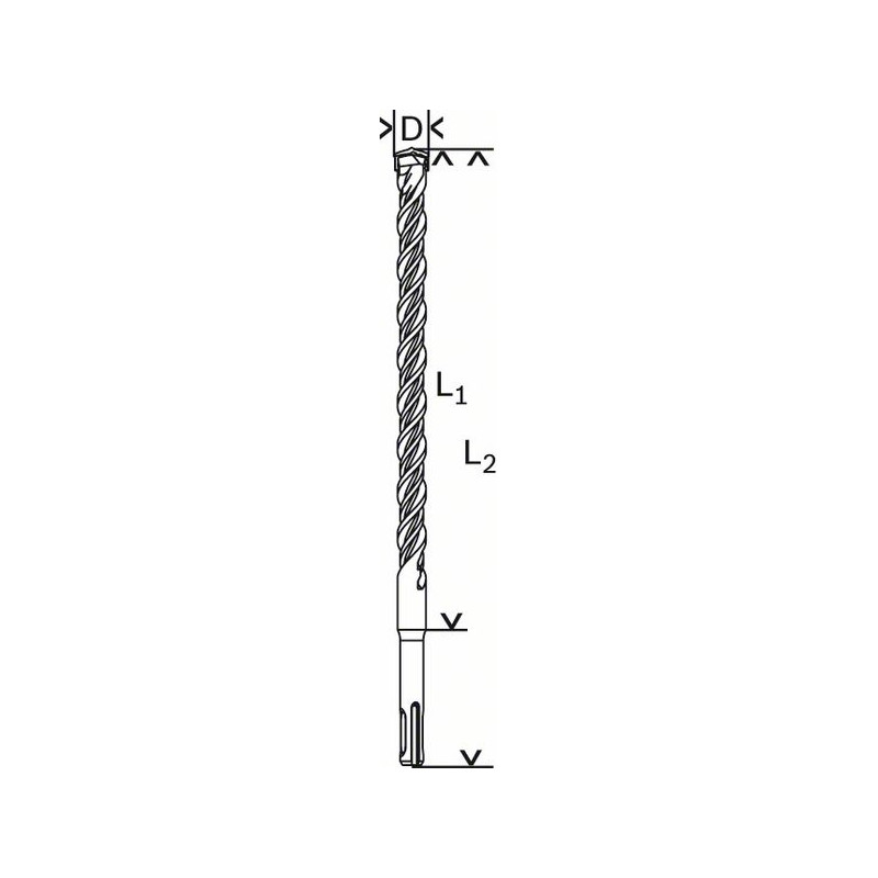 2608596199 Forets SDS-plus-5 pour perforateur Accessoire Bosch pro outils