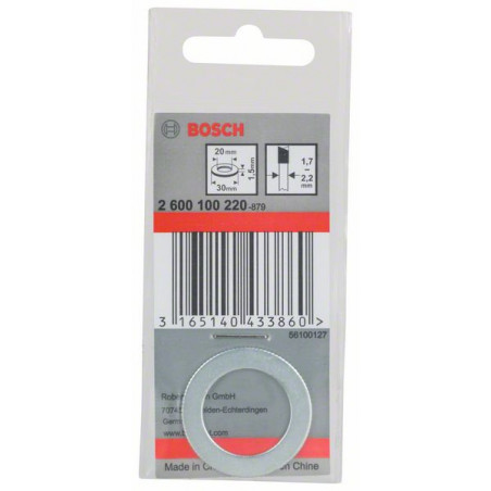 2600100220 Bague de réduction pour lames de scie circulaire Accessoire Bosch pro outils