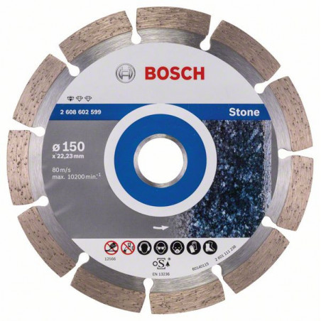 2608602599 Disque à tronçonner diamanté Standard for Stone Accessoire Bosch pro outils