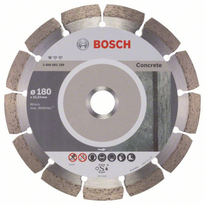 2608602199 Disque à tronçonner diamanté Standard for Concrete Accessoire Bosch pro outils