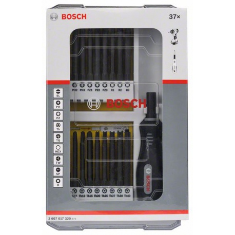 Bosch ‎2607019675 Coffret 15 pièce forets tournevis embout mèche