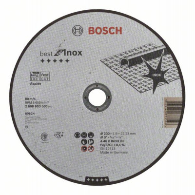 Bosch Disque à tronçonner pour métaux Ø180 mm (2608600321) au meilleur prix  sur