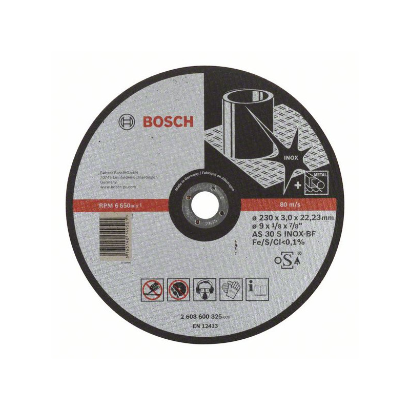 2608600325 Disque à tronçonner à moyeu plat Expert for Inox Accessoire Bosch pro outils