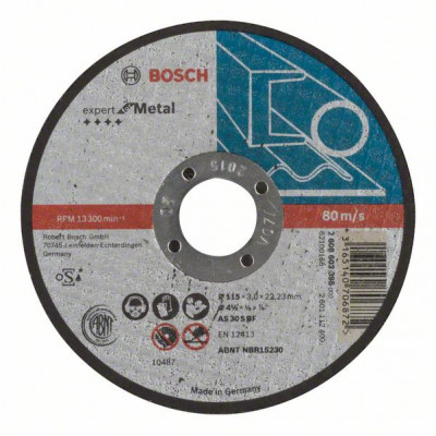 2608603395 Disque à tronçonner à moyeu plat Expert for Metal Accessoire Bosch pro outils