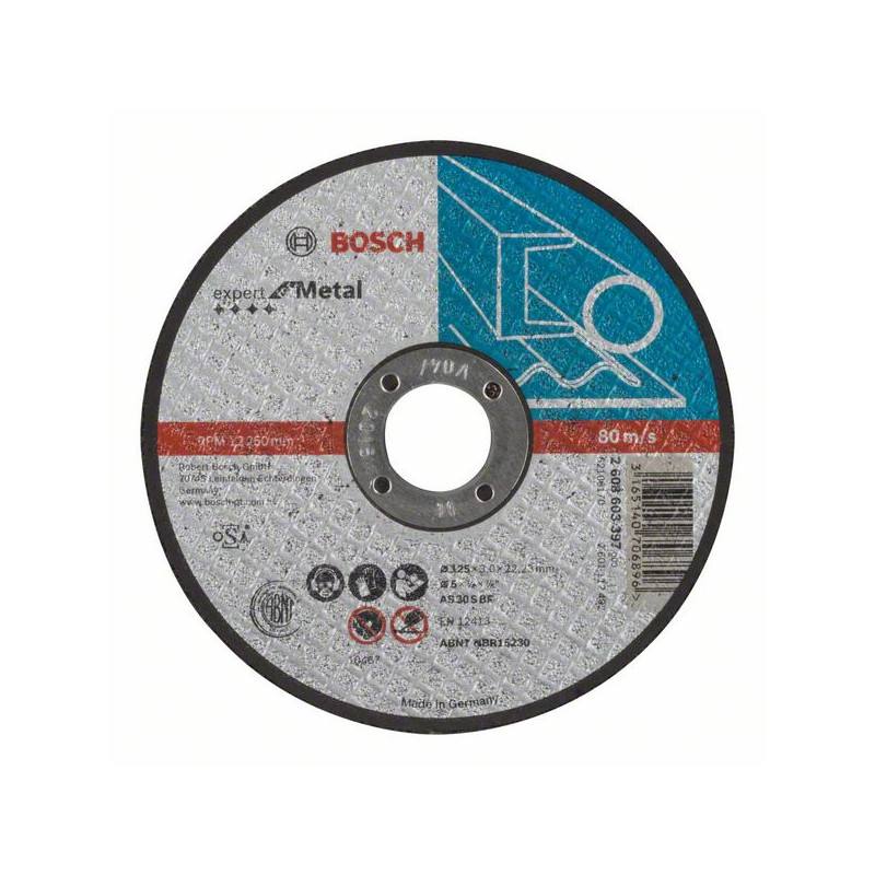 2608603397 Disque à tronçonner à moyeu plat Expert for Metal Accessoire Bosch pro outils