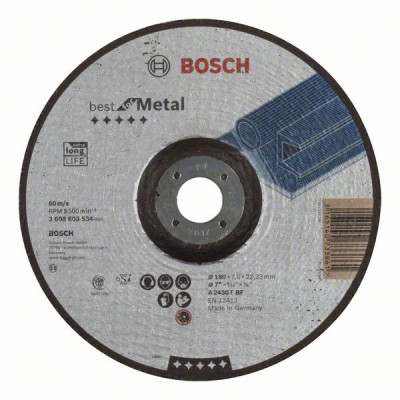 Disque à Ébarber Bosch 115mm Expert For Metal - Grain Oxyde Aluminium, Pour Meuleuse Angulaire | Abrasif Métal Pro