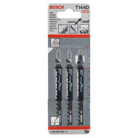 2608630560 Lames de scie sauteuse T 144 D Accessoire Bosch pro outils