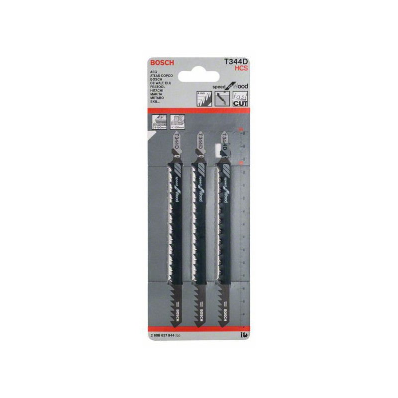 2608637944 Lames de scie sauteuse T 344 D Accessoire Bosch pro outils