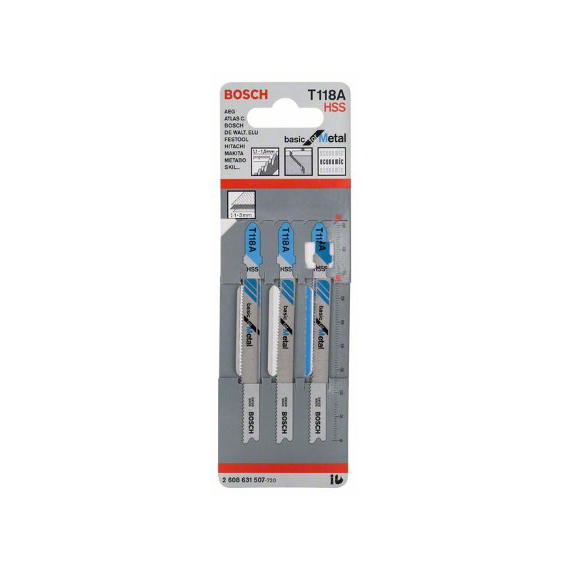 2608631507 Lame de scie sauteuse T 118 A Accessoire Bosch pro outils