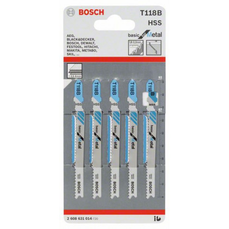 2608631014 Lame de scie sauteuse T 118 B Accessoire Bosch pro outils