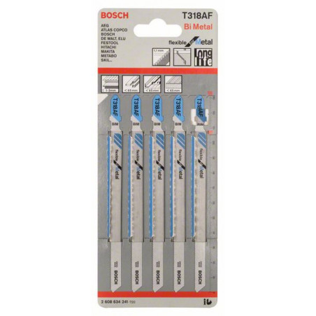 2608634241 Lame de scie sauteuse T 318 AF Accessoire Bosch pro outils