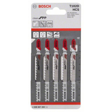 2608667444 Lames de scie sauteuse T 102 D Accessoire Bosch pro outils