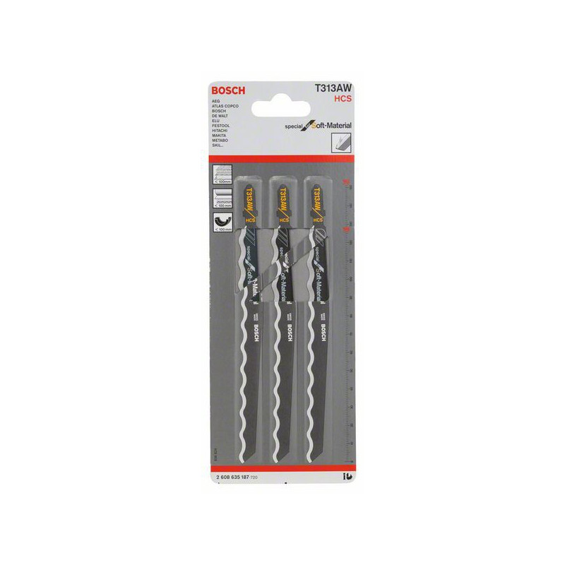 2608635187 Lame de scie sauteuse T 313 AW Accessoire Bosch pro outils